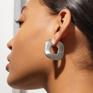 JENNYBIRD Mega Cushion Hoops Silver